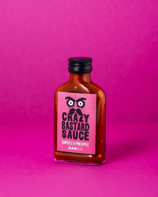 CRAZY BASTARD aštrus Čipotle ir ananasų skonio padažas