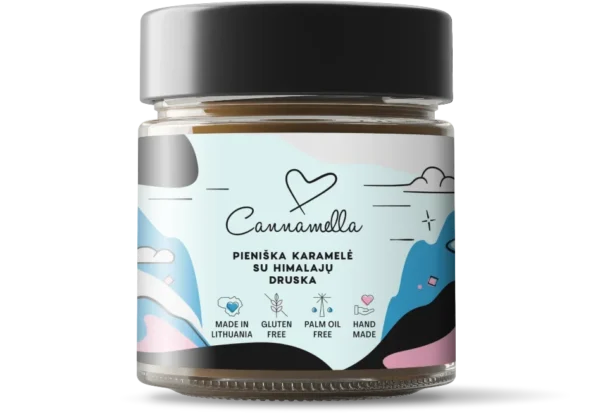 Pieniška karamelė su Himalajų druska 220 g.