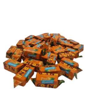 Saldainiai "Skriveru Karvutė" su mandarinais