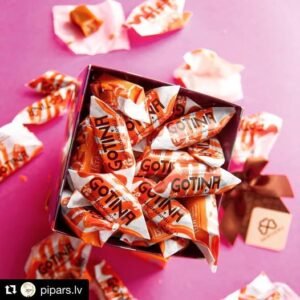 Saldainiai "Skriveru Karvutė" su sūdyta karamėle